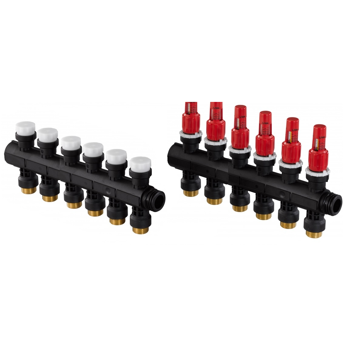 Modular manifold PPSU 6 circuits for heating and cooling systems Uponor ...