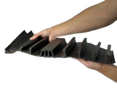 Image 103 External waterstop ND 500/75 PVC for expansion joints, blue, 20 lm, Sanpol Ukraine