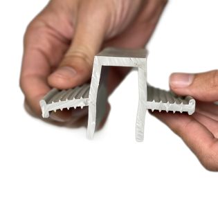 Image 108 Waterstop P-1 PVC outer for expansion joints, grey, 20 r.m., Sanpol Ukraine