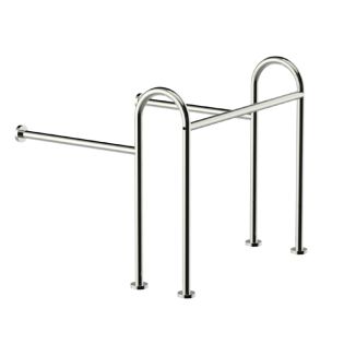 Image 44 Поручень для інвалідів під умивальник, нержавіюча сталь, діаметр 32 мм