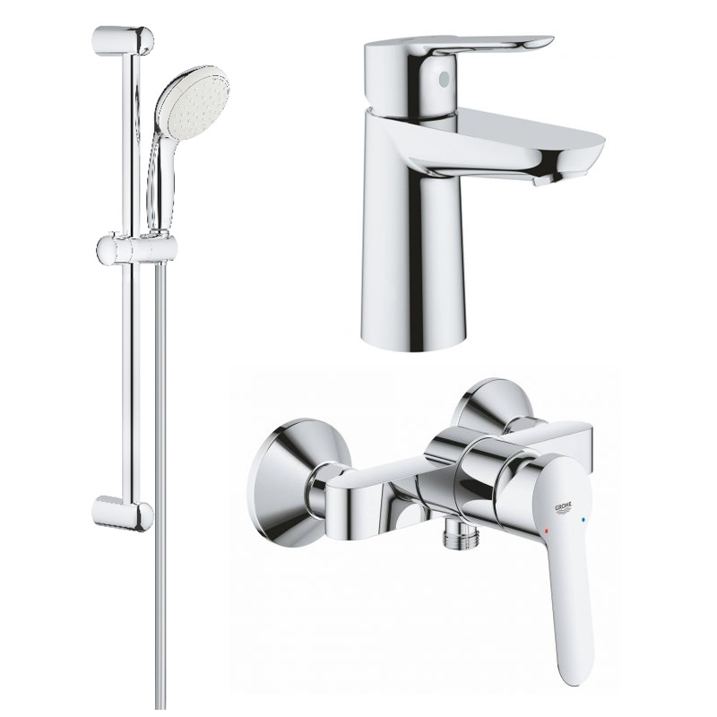 Комплект смесителей для ванной Grohe BauEdge New 3 в 1, хром Grohe ...