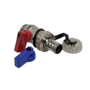 Image 9 Кран кульовий дренажний зі штуцером та заглушкою 1/2