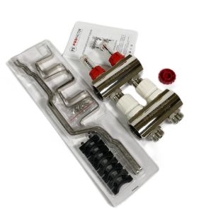 Image 16 Колекторна група з витратомірами та термостатичними клапанами, латунь, 1