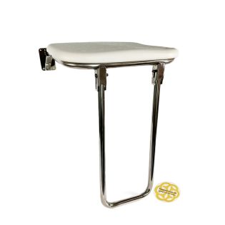 Image 43 Сидіння для душу відкидне, пластикове сидіння, 43x40x39.5 см