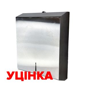 Image 46 Диспенсер для бумажных полотенец 400 шт, навесной, 32x9x26 см, нержавеющая сталь-УЦЕНКА