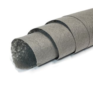 Image 77 Thermally fixed geotextile density 120 g/sq.m, roll 100 sq.m, 5x20 m