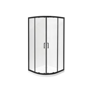 Image 5 Душевая кабина MODERN 80x80x190 полукруглая, без поддона, стекло прозрачное, профиль черный