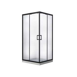 Image 4 Душевая кабина MODERN 80x80x190 квадратная, без поддона, стекло прозрачное, профиль черный