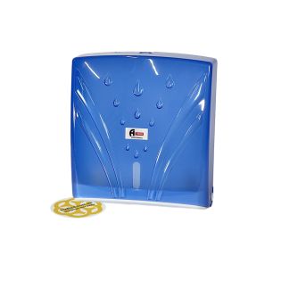 Image 29 Диспенсер для салфеток настенный на 300 штук, пластик, голубой прозрачный