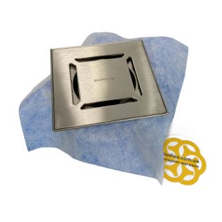 Image 140 Трап для душу серії PYS Floor Drain 15х15 см, вертикальний, малюнок решітки лінія