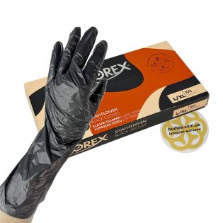 Image 27 Одноразовые перчатки FLOREX, черный L/XL, 100 шт