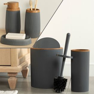 Image 49 Набір аксесуарів для ванної кімнати ROUND 5в1, антрацит