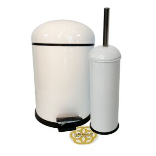 Image 71 Набір для ванної з йоржиком, відро з мікроліфтом 5Л, білий