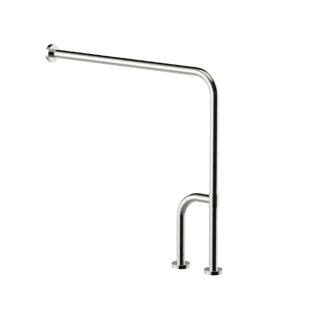 Image 25 Поручень для ванної Г-подібний з поворотною ногою, 75х75x30 см, нержавіюча сталь, D32