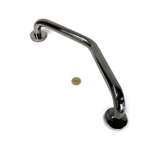 Image 19 Поручень для ванної, кутовий 18х50х10 см, нержавіюча сталь, D25 мм