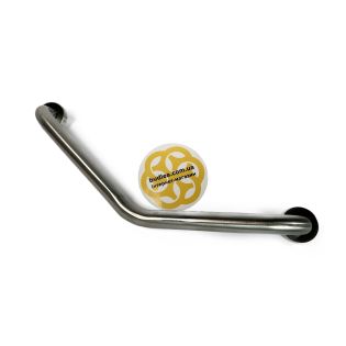 Image 22 Поручень для ванної, кутовий 18х50х10 см, нержавіюча сталь, D32 мм