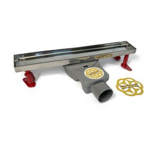 Image 0 Трап для душа GALA TILE INSERT 40 см, горизонтальный, решётка под плитку, поворотный сифон, комбинированный затвор