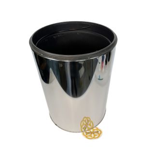 Image 18 Відро для сміття 30 Л без кришки, нержавіюча сталь, хром