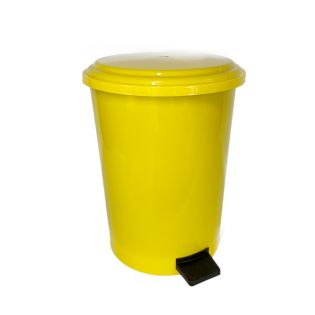 Image 9 Пластикове відро для сміття з педаллю 30 л, кругле, жовте