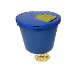 Image 21 Контейнер для медичних відходів 8 л, вторинний пластик, синій