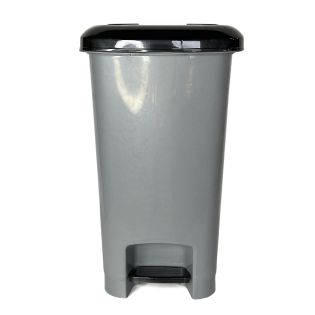 Image 0 Пластиковое ведро для мусора с педалью 50 Л, прямоугольное, серый