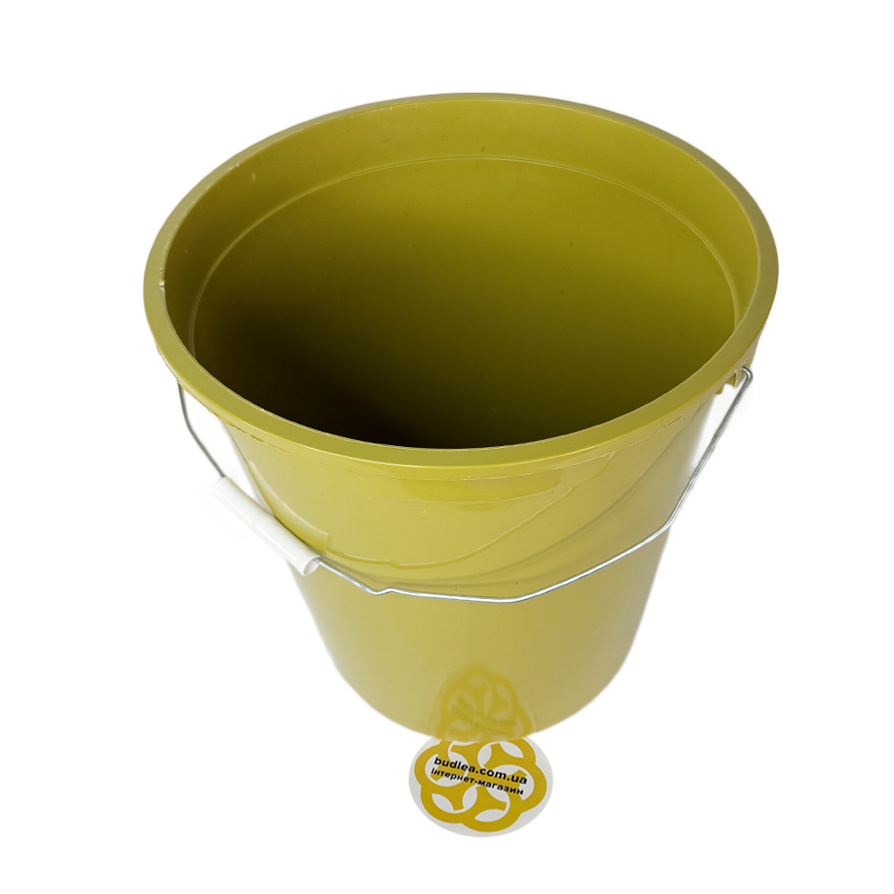 Ведро пластиковое с ручкой 10Л, желтый Afacan Plastik — Купить | ТК-10 105