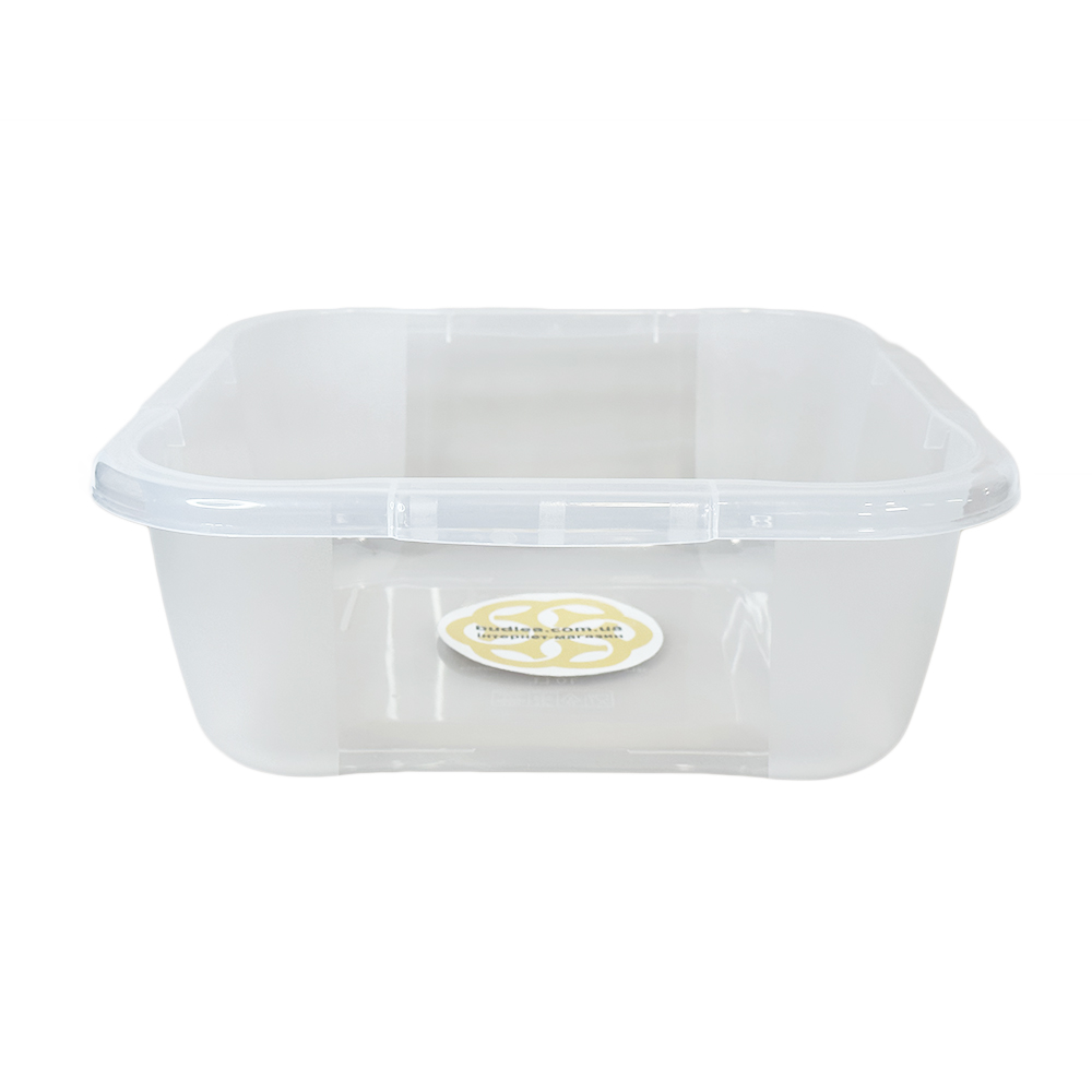 Clear plastic square best sale containers