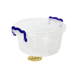 Image 0 Контейнер для продуктов 2,2Л с крышкой, круглый, пластик, прозрачный