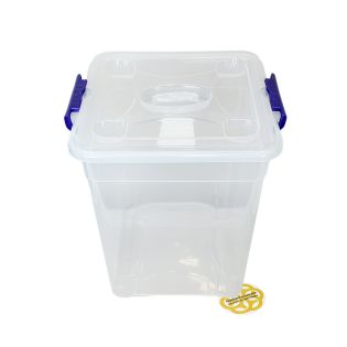 Image 41 Пищевой контейнер 24Л с крышкой JUMBO, квадратный, пластик, прозрачный