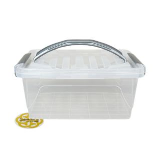 Image 37 Пищевой контейнер 5Л STYLE с крышкой и ручками, прямоугольный, пластик, прозрачный