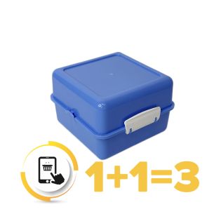 Image 6 Ланчбокс пластиковий 1.4Л, квадратний, блакитний