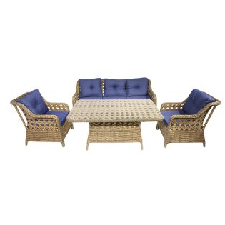 Image 27 Комплект садових меблів GRAND TRIPLE штучний ротанг, бежевий