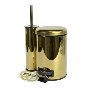 Image 39 Набір для ванної з ершиком ELIT, відро з мікроліфтом 3Л, золотий