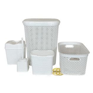 Image 69 Набір аксесуарів для ванної кімнати DAMLA 5в1, білий