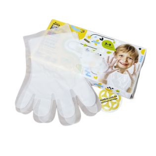 Image 43 Детские одноразовые перчатки KIDS BOY, TPE, прозрачные, 50 шт