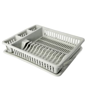Image 3 Сушилка для посуды с поддоном, пластик, серый