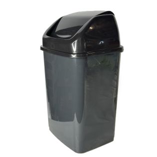 Image 7 Відро для сміття 30Л кришка-маятник, FLAT CLICK пластик, сірий