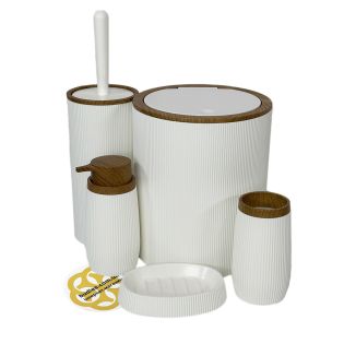 Image 51 Набір аксесуарів для ванної кімнати ROUND 5в1, білий