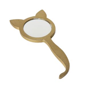 Image 56 Зеркало косметическое на ручке КОШКА 165х4340 поталь