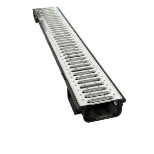 Image 66 Drainage tray with steel grate Lite 153x56x1000 mm, A15