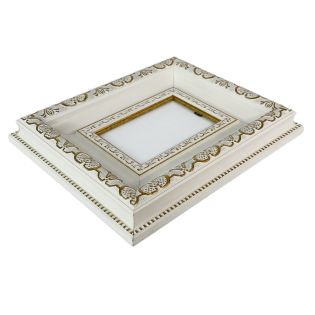 Image 53 Рамка для фото 100х150 мм Baroque, пластик, белый