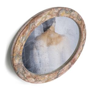 Image 116 Зеркало овальное Мрамор 31.5х41.5 см, настенное