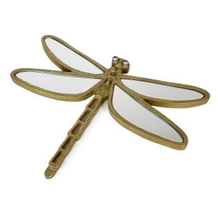 Image 41  Зеркало декоративное СТРЕКОЗА 30х50 см, настенное, поталь золото