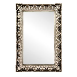 Image 115 Зеркало настенное резное 40х59 см, рама МДФ белый с бронзой