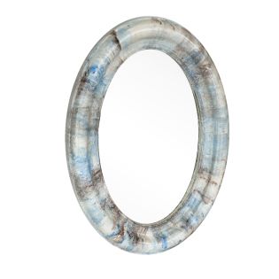 Image 23 Зеркало овальное Мрамор 29.х40 см, настенное, голубой