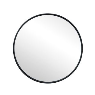 Image 114 Зеркало Ø515 мм в металлической раме круглое настенное, черный
