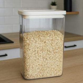 Image 5 Пищевой контейнер 2.9Л HOBI BOX, пластик, прозрачный с белой крышкой