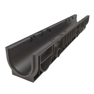 Image 24 Водовідвідний канал STANDART 153х129х1000 мм, пластиковий, чорний