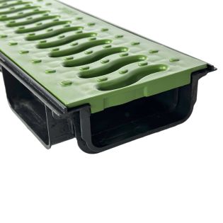 Image 56 Drainage tray with grate 56x153x1000 mm, plastic