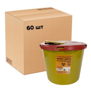 Image 18 Контейнеры для медицинских отходов 8 л, вторичный пластик, упаковка 60 штук